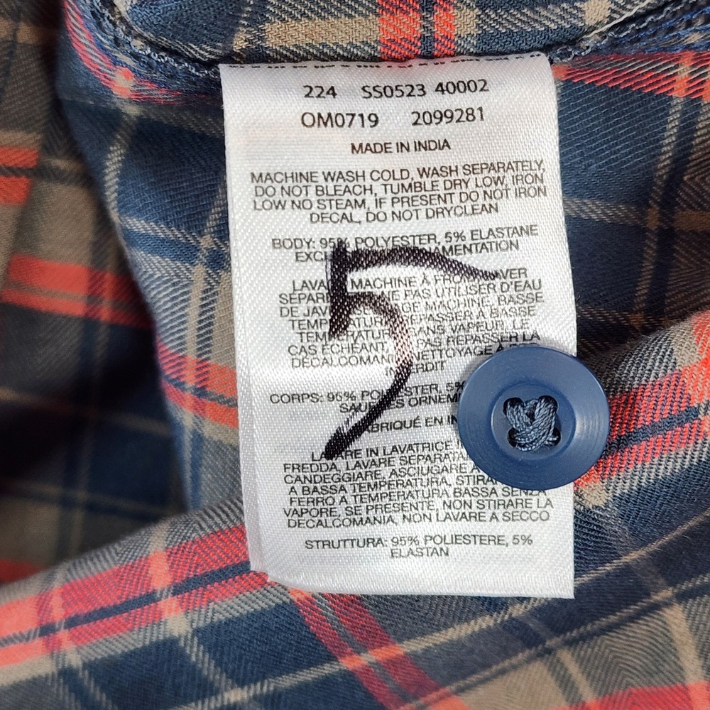 Mountain Hardwear Mens Plaid Gorpcore Outdoor Trail Hiking Flannel Shirt Size M - Picture 10 of 11